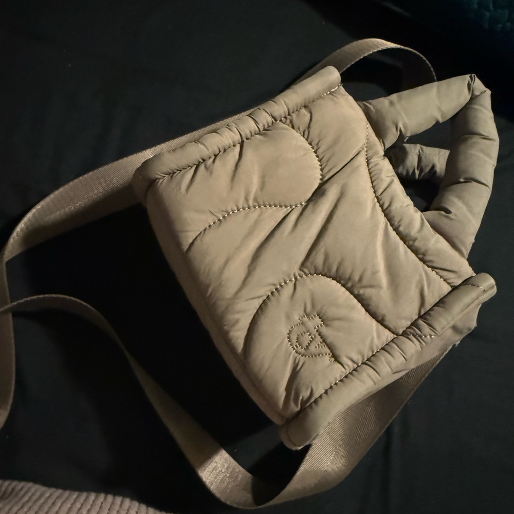 THIRTY YEAR tan mini purse